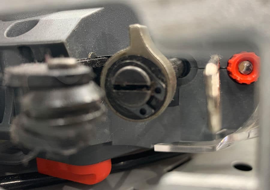 What To Do If Your Jigsaw Blade Keeps Falling Out 6 Close up of jigsaw blade holder