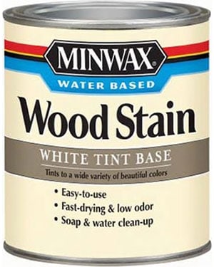 minwax 618064444 water based wood stain quart white oak tint base