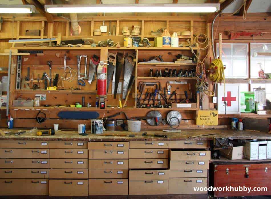 woodwork shop tools