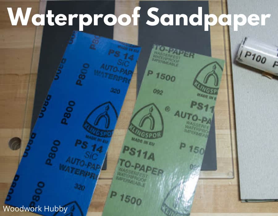 wet sanding with waterproof sandpaper