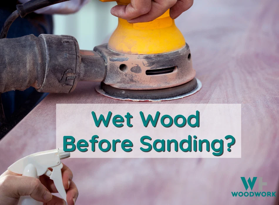 Wet wood before sanding?