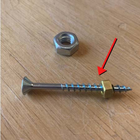 Can You Put A Nut On A Wood Screw?