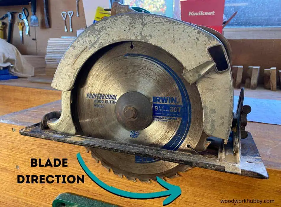 Direction Circular Saw Blade Spins