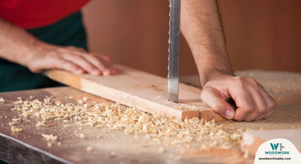 pushing bandsaw with too much force.