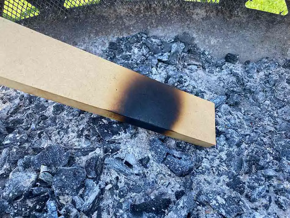 Does MDF burn easily