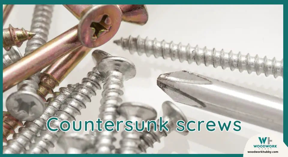 countersunk screws