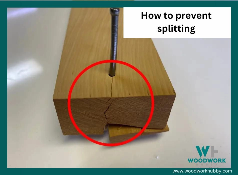 nail wood without splitting