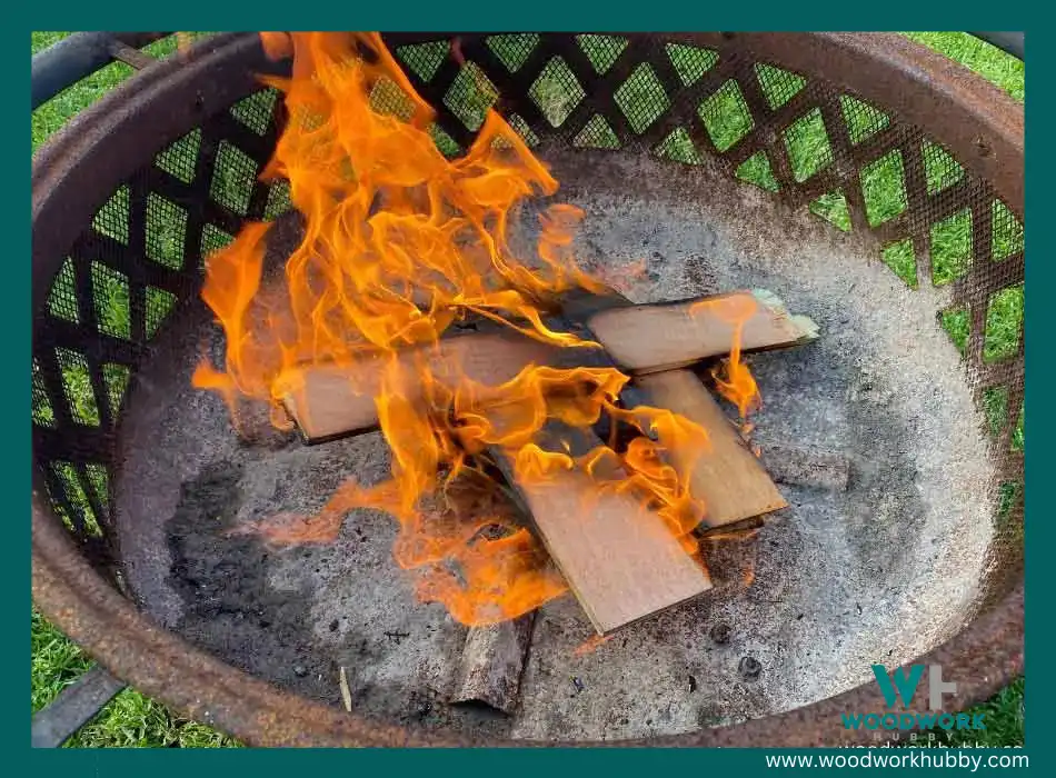 Plywood can be used as firewood.