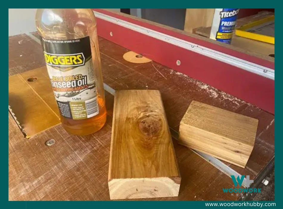 Glue Stick To Linseed Oil? Tested With Surprising Results 4 3 coats of linseed oil to this scrap of timber.