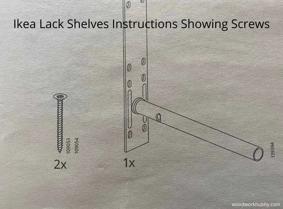 Ikea lack shelves instructions