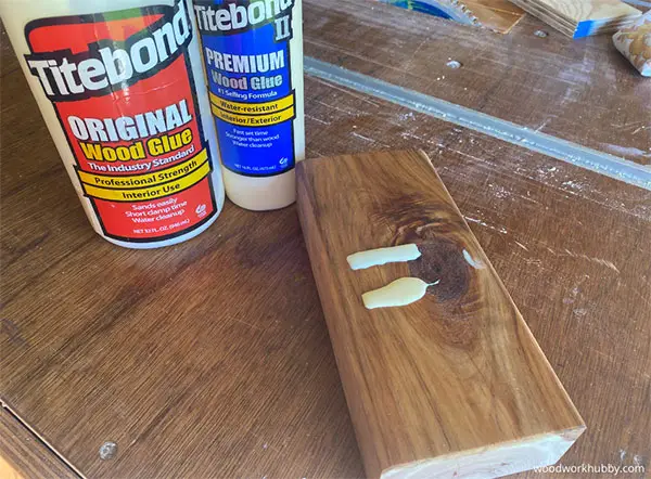 Titebond wood glue on linseed oil