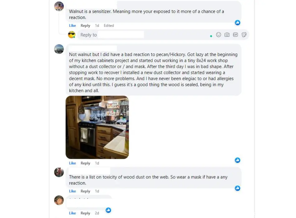 Can Walnut Wood Cause Allergies? Nut Allergy Truth 7 Walnut wood allergy discussion on Facebook
