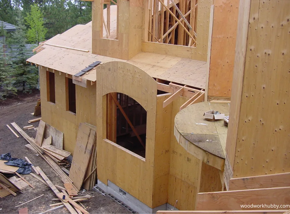 Plywood Sheathing - What Is It And Why Use It? 5 Plywood Sheathing on house
