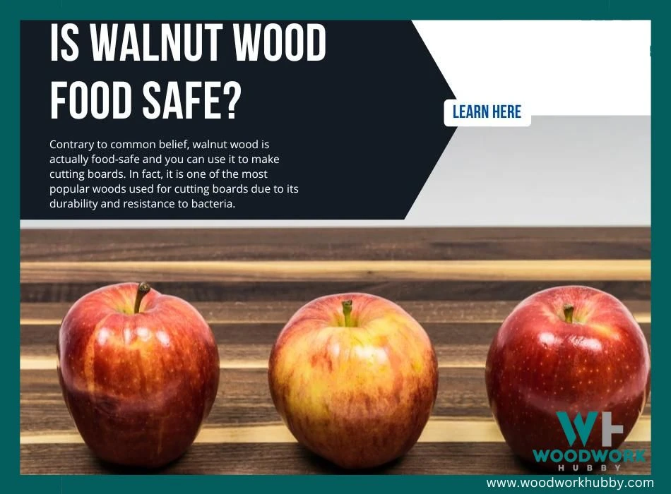 walnut wood cutting board with fruits