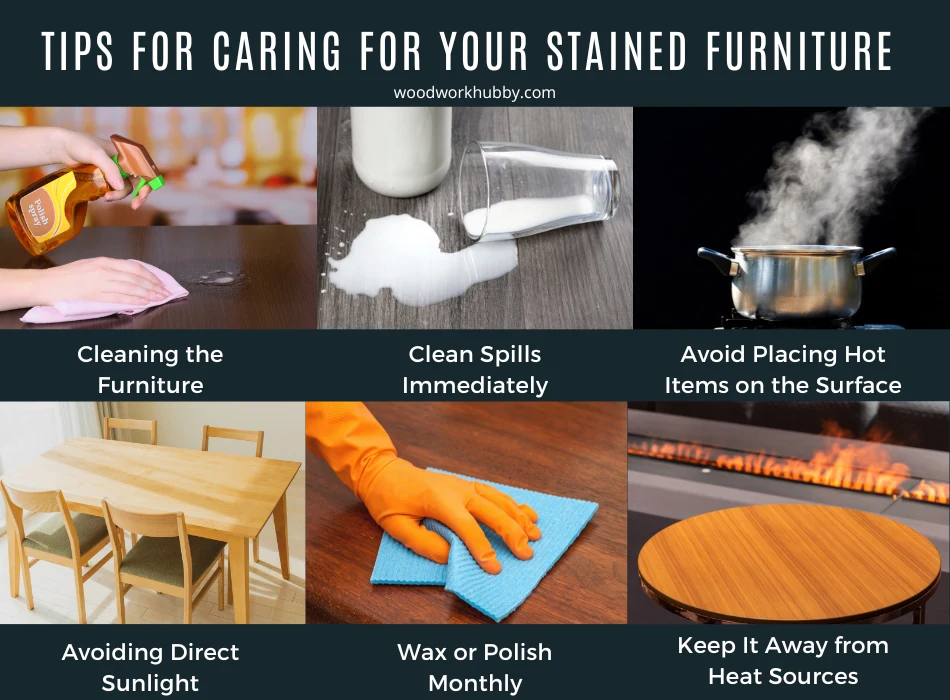 Tips for caring for your stained furniture