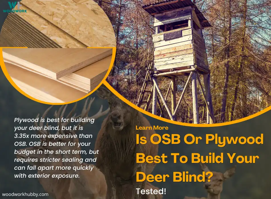 osb or plywood for deer blind