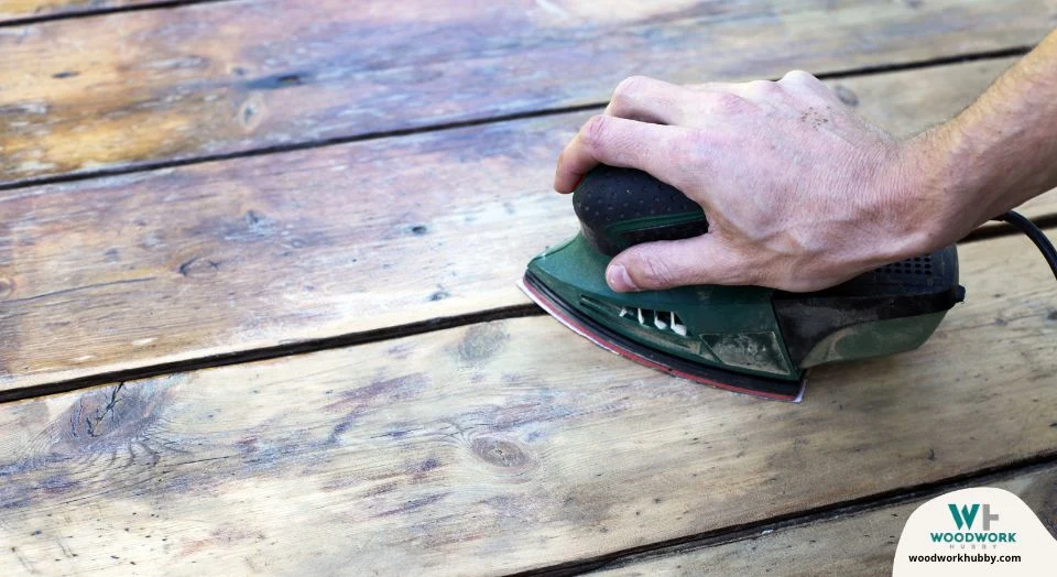 sanding wet wood