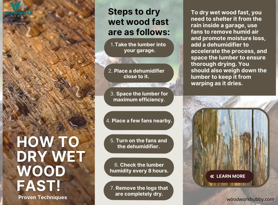 How To Dry Wet Wood Fast! Proven Techniques 17 steps to dry wet wood