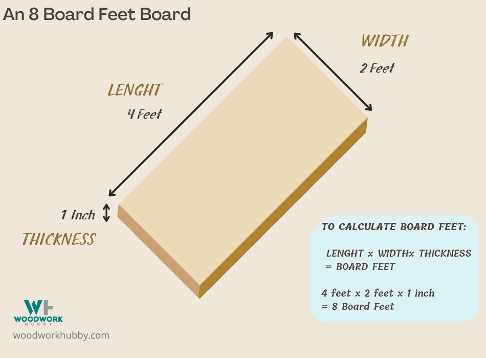 Linear Foot vs. Board Foot - Ultimate Guide & Explanation 8 Linear Foot vs. Board Foot Ultimate guide_8 board feet