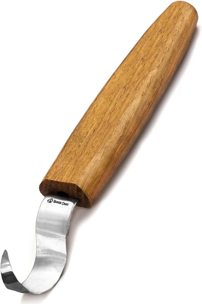 A beaver craft wood wood carving hook knife