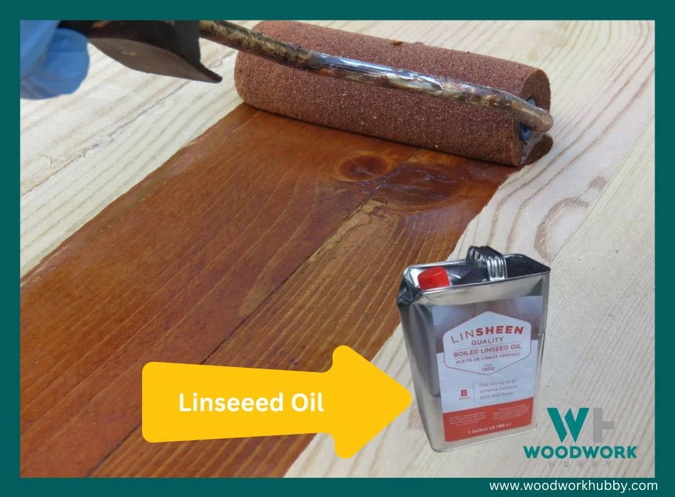 Linseed Oil and Oil Stain Mix.