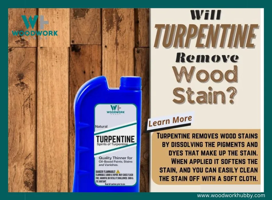 Image of turpentine in a container on wood backgroud_Will Turpentine Remove Wood Stain
