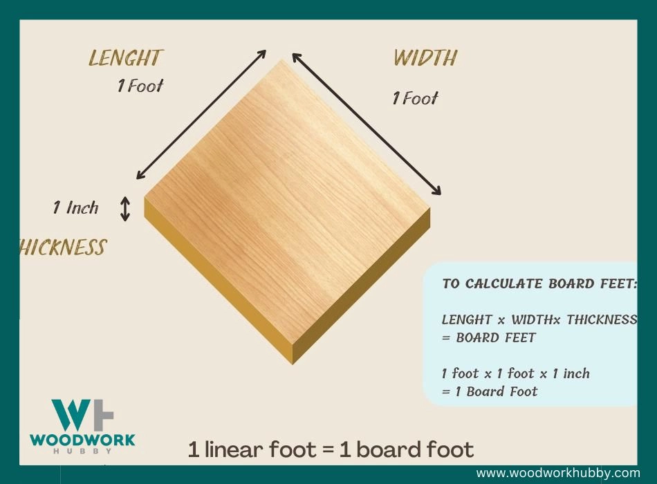Linear Foot vs. Board Foot - Ultimate Guide & Explanation 3 One board foot Linear Foot vs. Board Foot Ultimate guide
