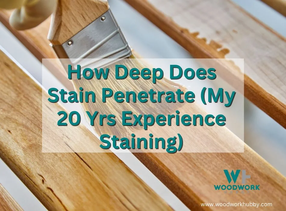 How Deep Does Stain Penetrate (My 20 Yrs Experience Staining)