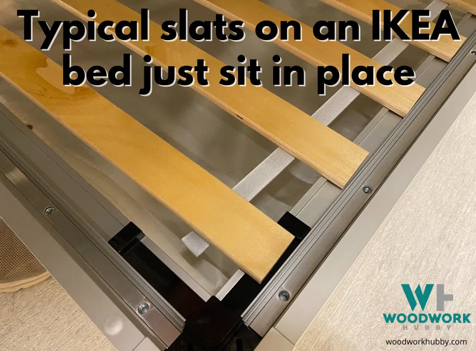 Ikea Bed Slats Falling - Bed Frame Fixes That Work 3 Slats on an IKEA bed base