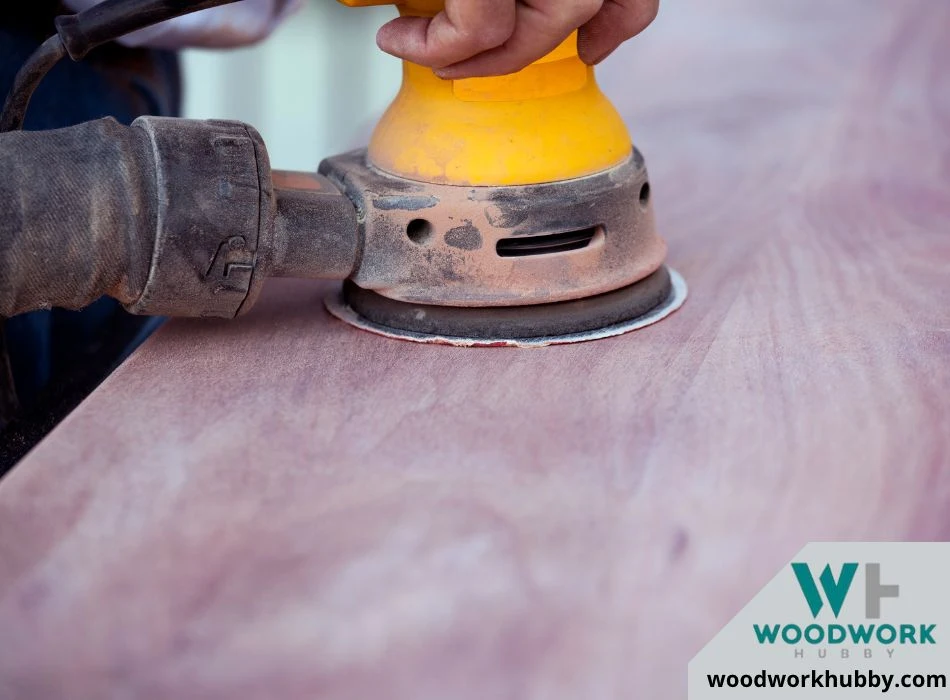 sanding a cedar wood