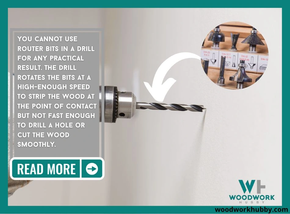use router bits in a drill