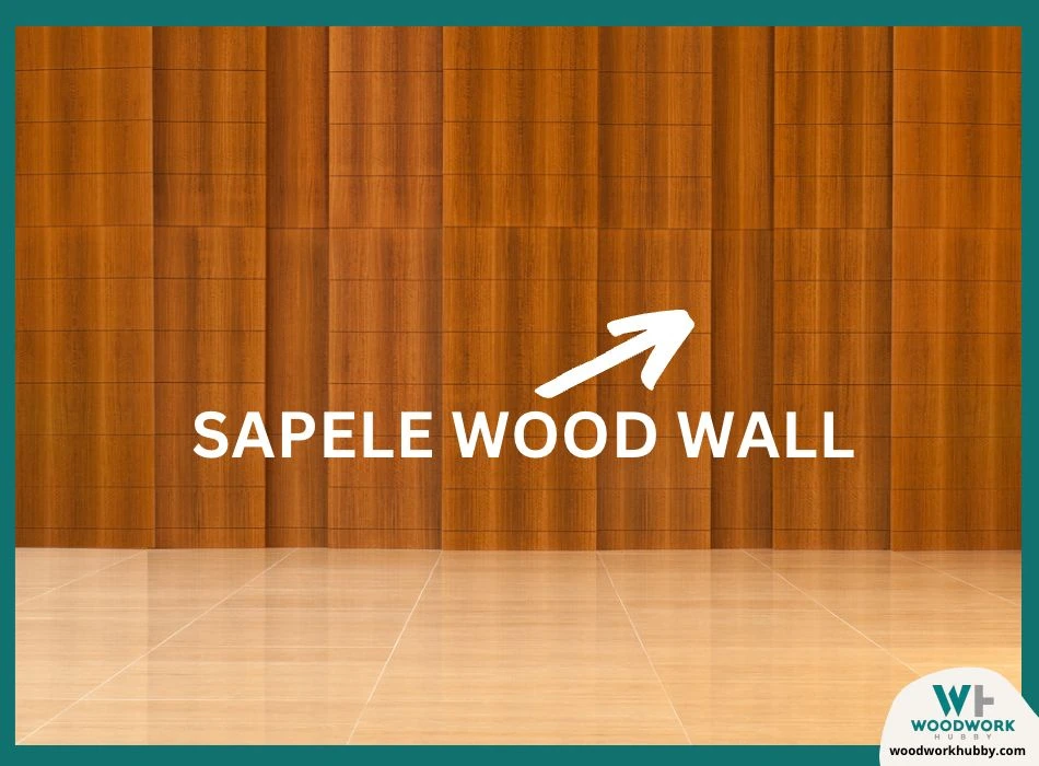 Sapele wood wall