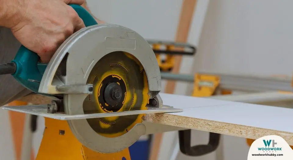 guiding circular saw with your hands