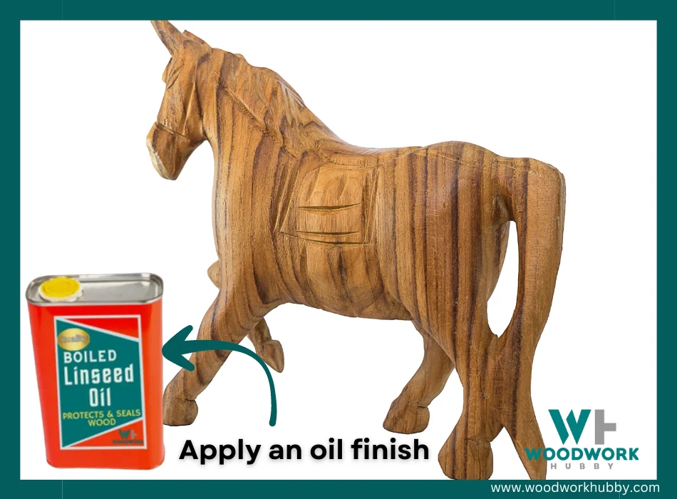 How To Keep Wood Carvings From Splitting (6 Effective Ways) 5 Applying Oil Finish