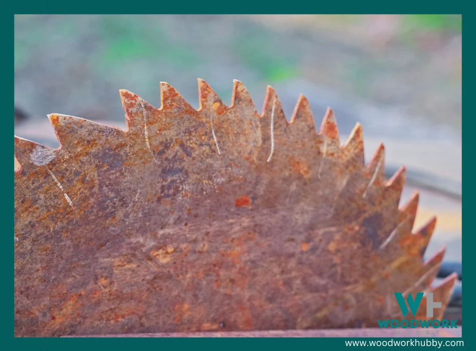 dull table saw blade